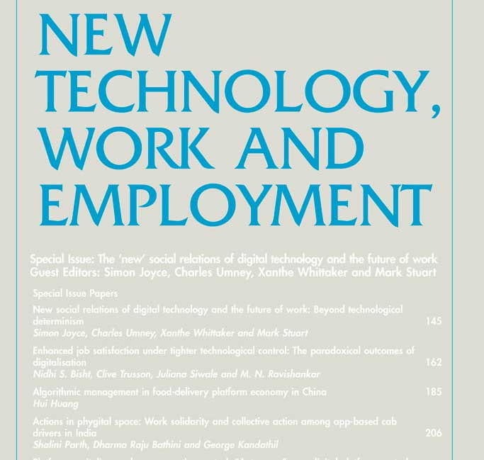 2023 Dumont, G., De Marco, S., & Elsper, E. Online job search discouragement: How employment platforms and digital exclusion shape the experience of low-qualified job seekers? New Technologies Work and Employment