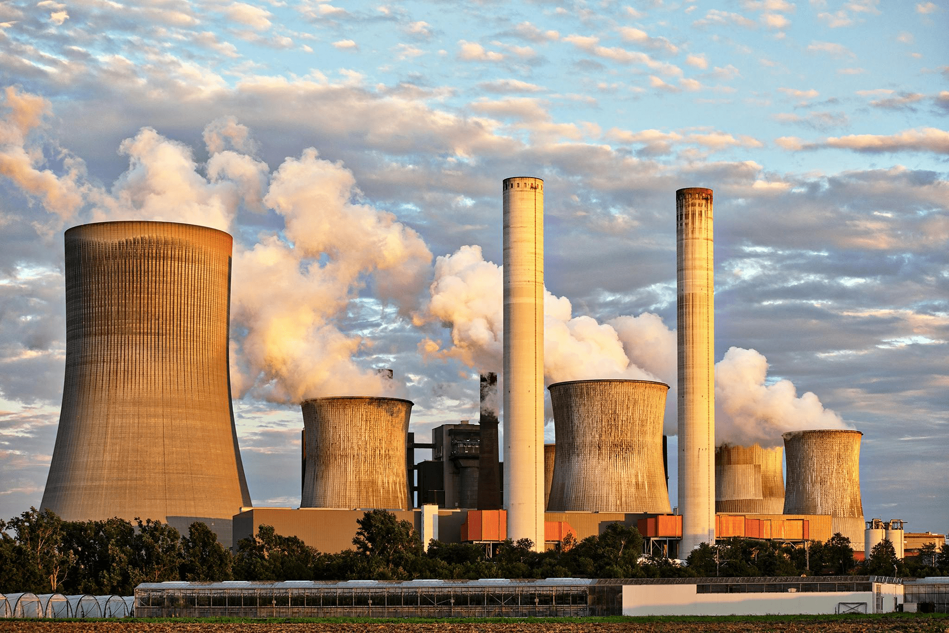 Une centrale nucléaire 